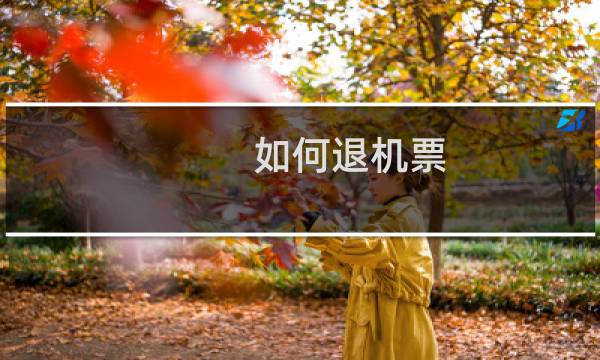 如何退机票