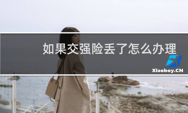 如果交强险丢了怎么办理