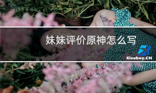 妹妹评价原神怎么写