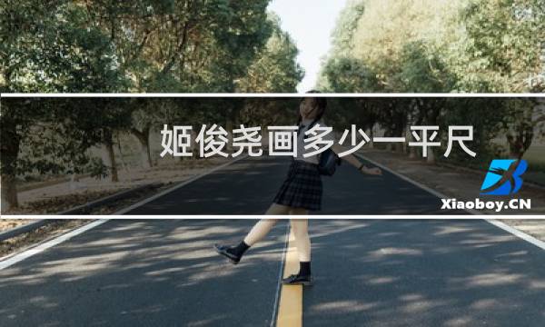 姬俊尧画多少一平尺
