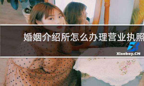 婚姻介绍所怎么办理营业执照