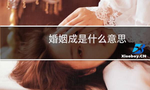 婚姻成是什么意思