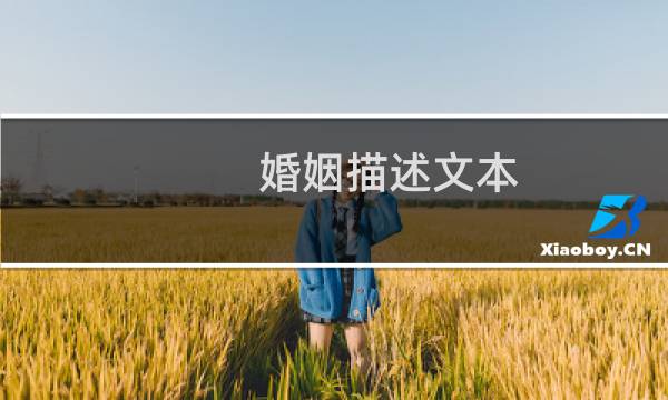 婚姻描述文本
