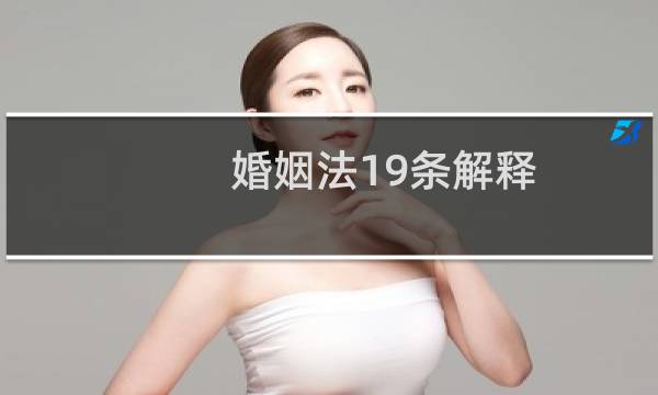 婚姻法19条解释