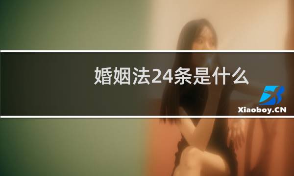 婚姻法24条是什么