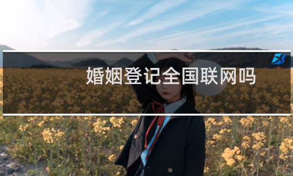 婚姻登记全国联网吗