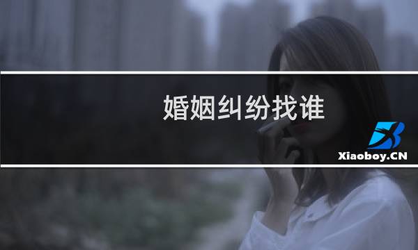 婚姻纠纷找谁