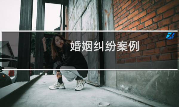 婚姻纠纷案例