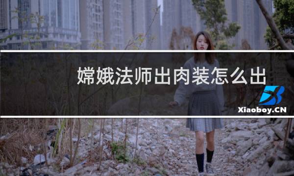 嫦娥法师出肉装怎么出
