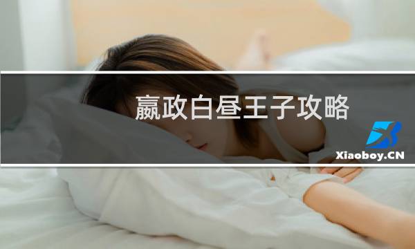 嬴政白昼王子攻略