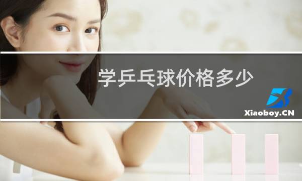 学乒乓球价格多少