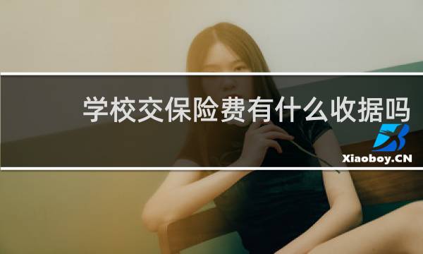 学校交保险费有什么收据吗