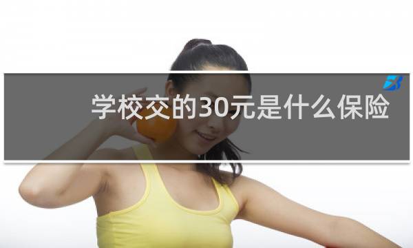 学校交的30元是什么保险