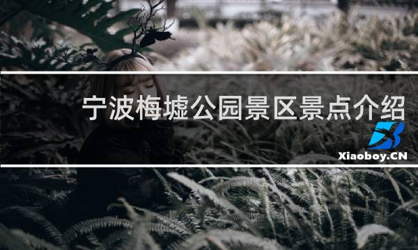 宁波梅墟公园景区景点介绍