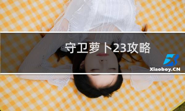 守卫萝卜23攻略