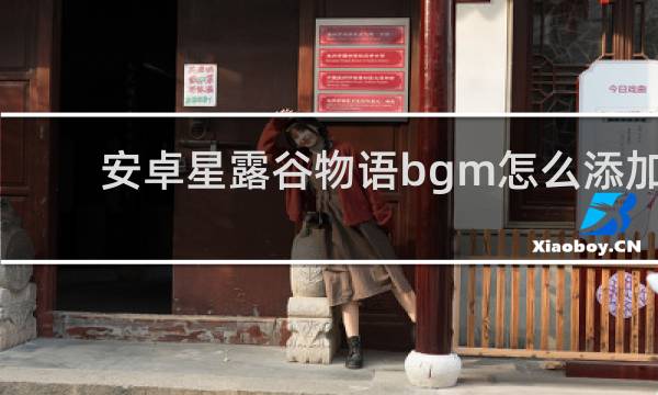 安卓星露谷物语bgm怎么添加