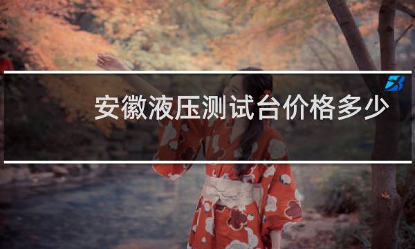 安徽液压测试台价格多少