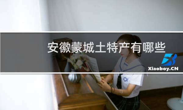 安徽蒙城土特产有哪些