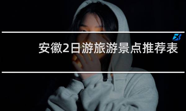 安徽2日游旅游景点推荐表