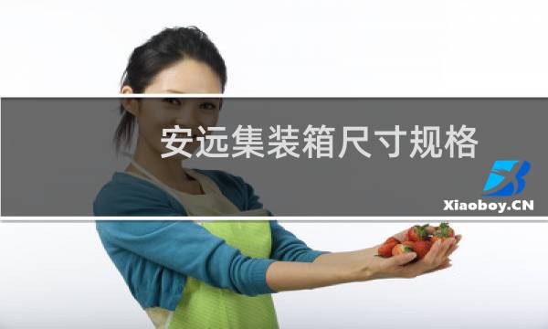 安远集装箱尺寸规格