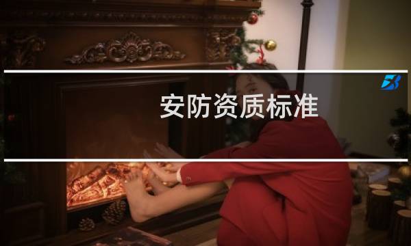 安防资质标准