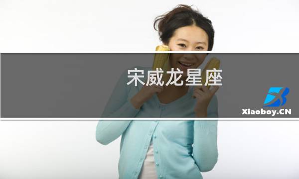 宋威龙星座