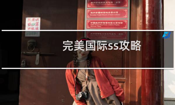 完美国际ss攻略