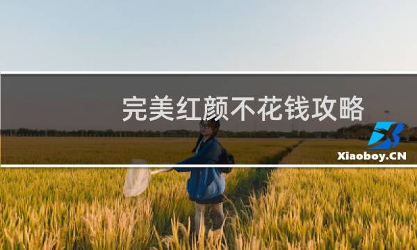 完美红颜不花钱攻略