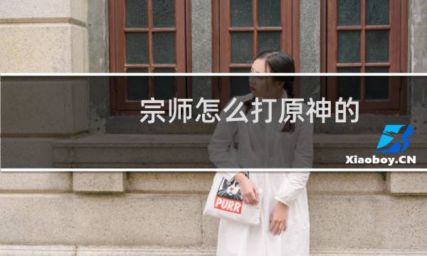 宗师怎么打原神的