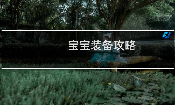 宝宝装备攻略