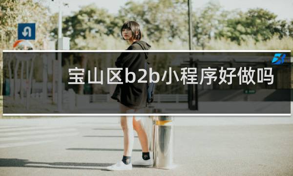 宝山区b2b小程序好做吗