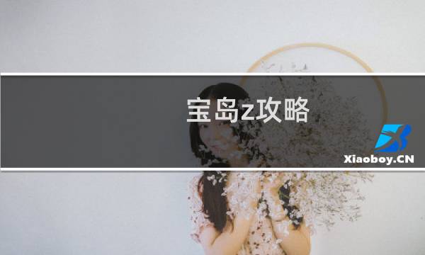 宝岛z攻略