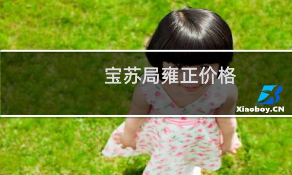 宝苏局雍正价格