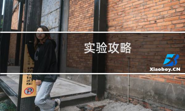 实验攻略