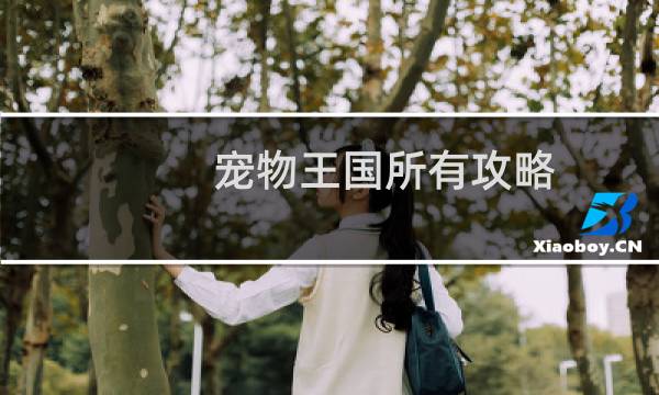 宠物王国所有攻略