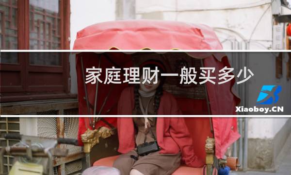 家庭理财一般买多少