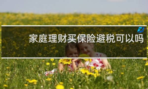 家庭理财买保险避税可以吗