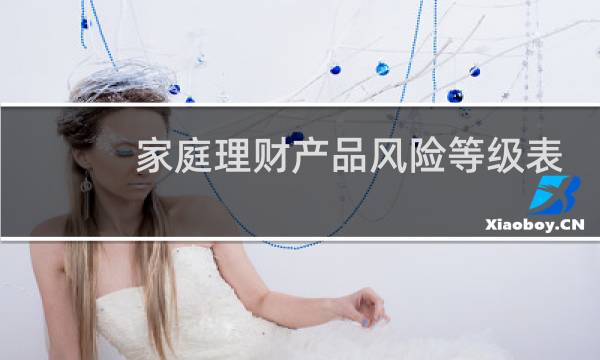 家庭理财产品风险等级表