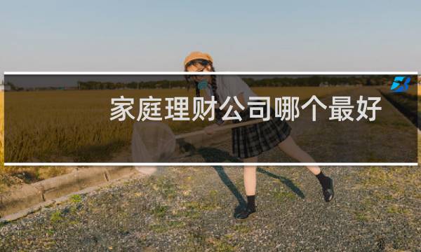 家庭理财公司哪个最好