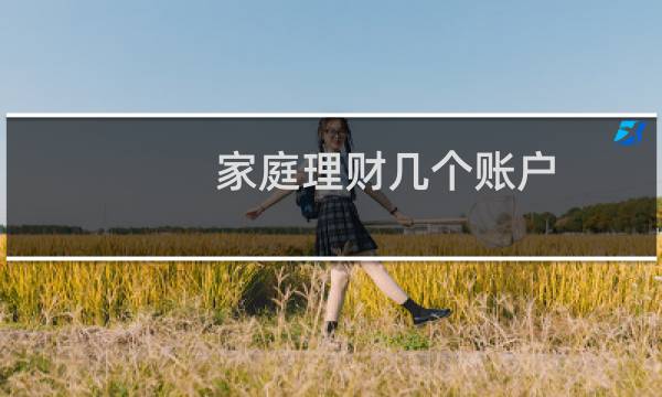 家庭理财几个账户