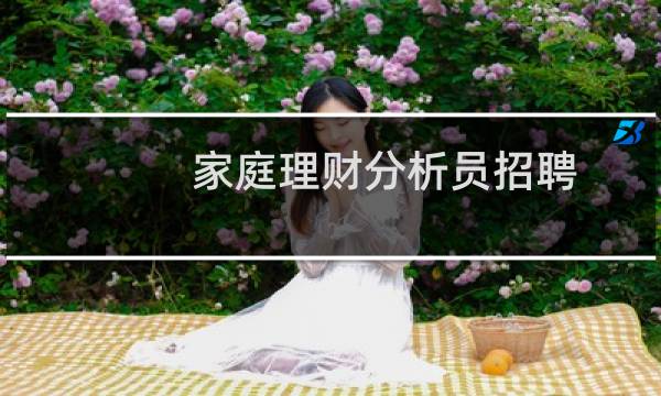家庭理财分析员招聘