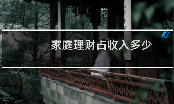 家庭理财占收入多少