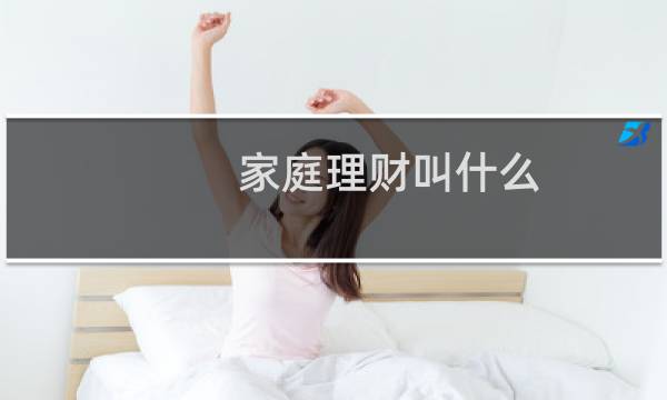 家庭理财叫什么