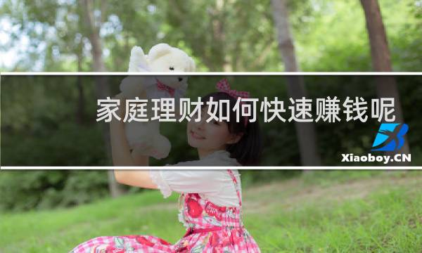 家庭理财如何快速赚钱呢
