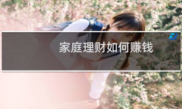 家庭理财如何赚钱