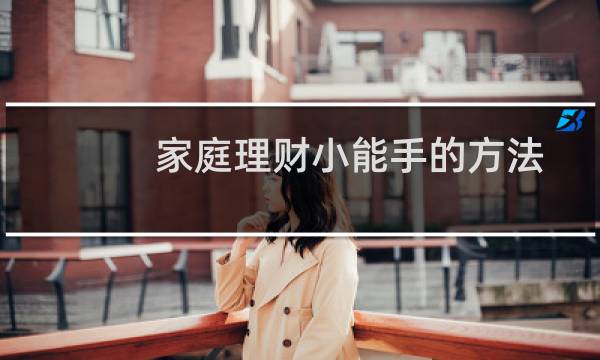 家庭理财小能手的方法