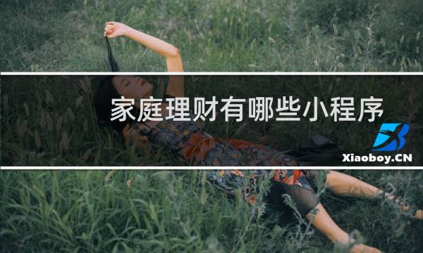 家庭理财有哪些小程序