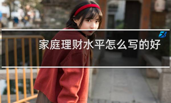 家庭理财水平怎么写的好