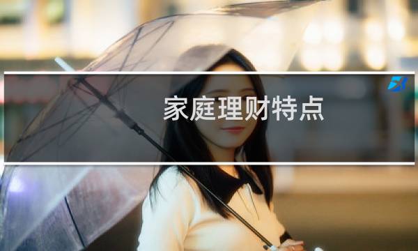 家庭理财特点