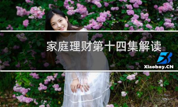 家庭理财第十四集解读
